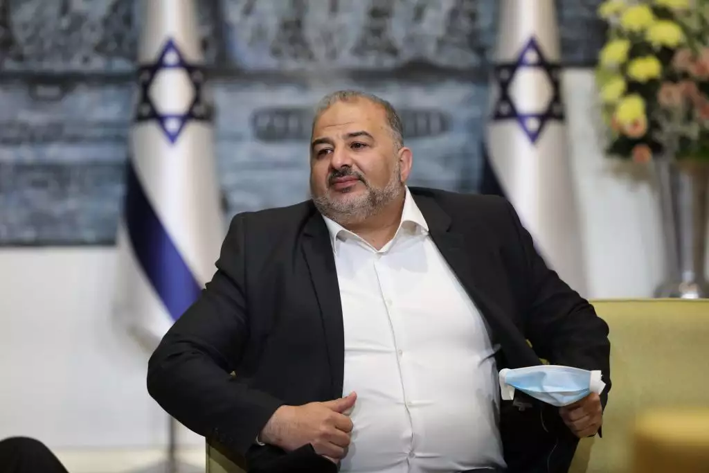 'Mansour Abbas' At the israeli presidential office - Photo: "EPA"